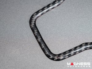 Alfa Romeo Stelvio Headlight Control Trim Kit - Carbon Fiber - Flexible / Self Adhesive